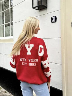 New York trui rood