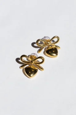 Oorbel Bow Love goud