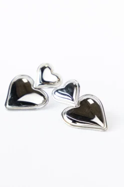 Oorbel sweety heart silver