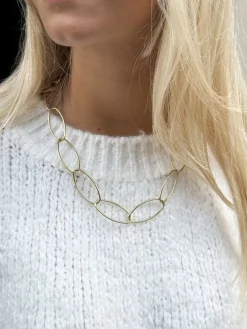 Ovaal cirkel ketting