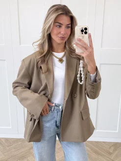 Oversized blazer Aveline camel