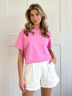 Oversized T-shirt roze