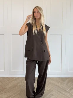 Pantalon Amélie bruin