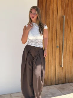 Pantalon Mavie bruin