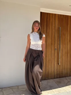Pantalon Mavie bruin