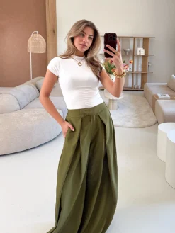 Pantalon Mavie groen
