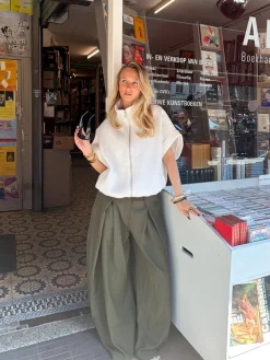 Pantalon Mavie legergroen