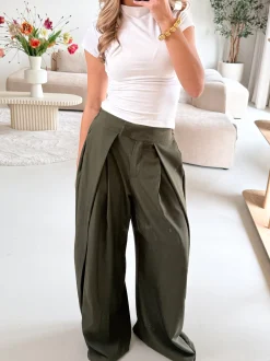 Pantalon Mavie legergroen