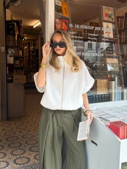 Pantalon Mavie legergroen