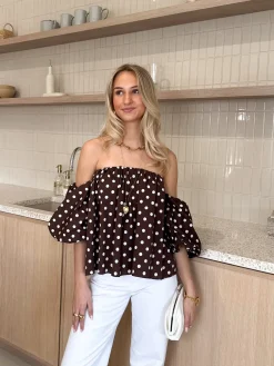 Polkadots top Bibi bruin
