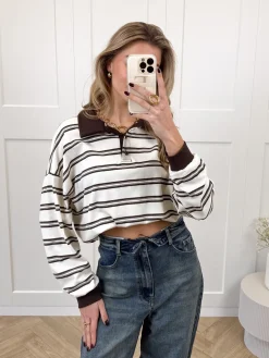 Polo sweater Luna beige