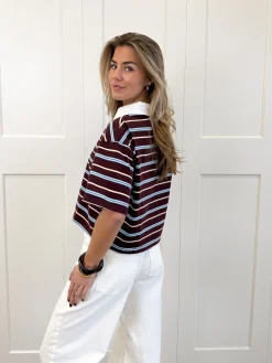 Polo t-shirt Jolie bruin