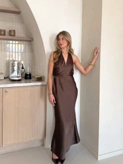 Satin jurk Riley