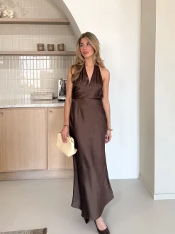 Satin jurk Riley
