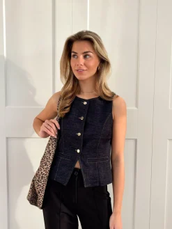 Shopper Suède leopard
