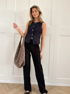 Shopper Suède leopard