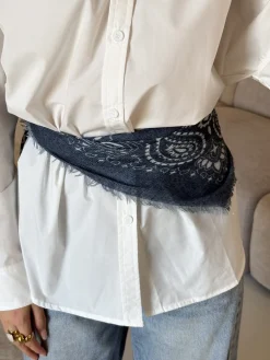 Sjaal Fay blauw