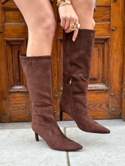 Slouchy laars bruin