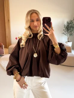 Steffie blouse bruin