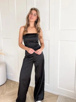 Strapless jumpsuit Evi zwart