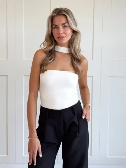 Strapless top Fiona crème