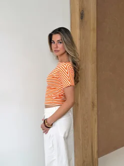 Strepen top Kate oranje