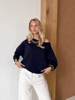 Sweater Aya blauw