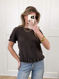 Top Noélie bruin