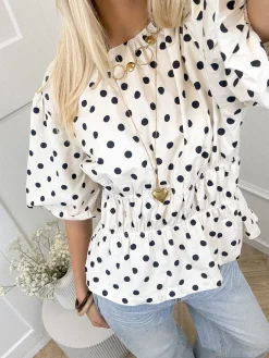 Top polkadots wit