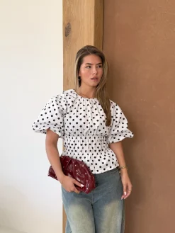 Top polkadots wit