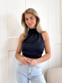 Top Scarlet marine blauw