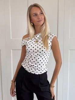 Top Valerie wit