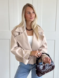 Trenchcoat jas Elena beige