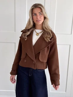 Trenchcoat jas Elena bruin