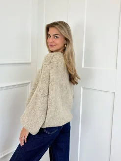 Trui Ella taupe