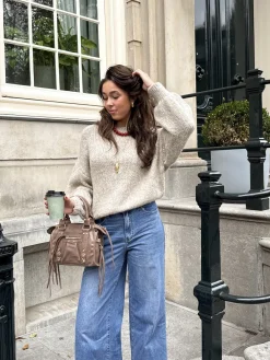 Trui Ella taupe