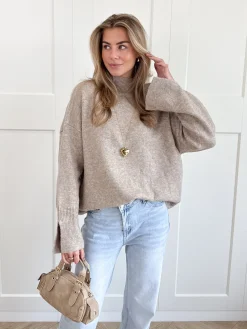 Trui Liora taupe