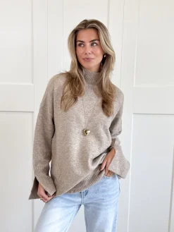 Trui Liora taupe