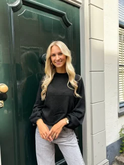 Trui open back Bobbie zwart