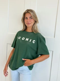 T-shirt Iconic groen