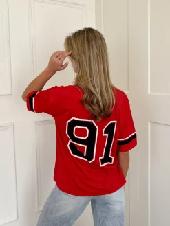 T-shirt Los Angeles rood
