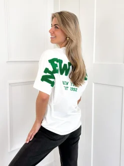 T-shirt New York groen