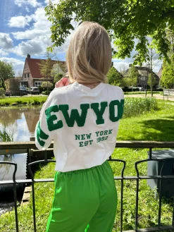 T-shirt New York groen