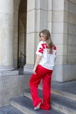 T-shirt New York rood