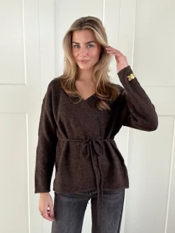 Vest Elina bruin