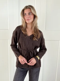 Vest Elina bruin