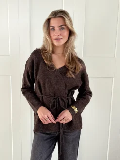 Vest Elina bruin