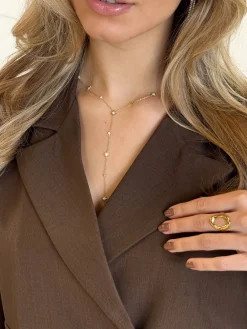 Y-vorm star ketting golden