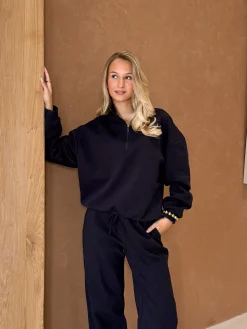 Zipper sweater Elira navy