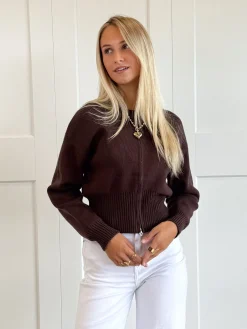Zipper vest Zoë bruin